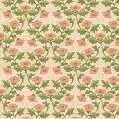 William Morris, Vintage Peony, Morris Muses, Organic Cotton Fabric