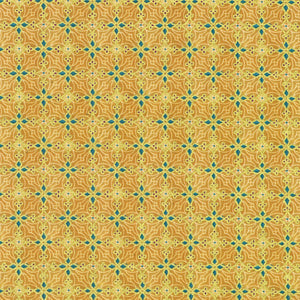 Robert Kaufman Star of Wonder Gold Cotton Fabric with Stars
