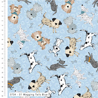 Ruff and Tumble Dogs Cotton Fabric