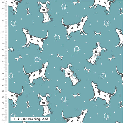 Craft Cotton Ruff and Tumble, Barking Mad Dogs Cotton Fabric