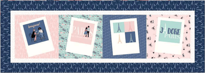 Riley Blake Designs, Paris Panel, Cotton Fabric