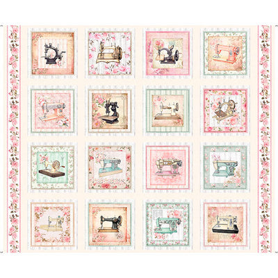 Quilting Treasures, Sew Shabby Chic, Spools of Thread, Cotton Fabric