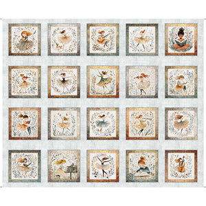 Quilting Treasures, Girl Picture Patches Panel, Cotton Fabric