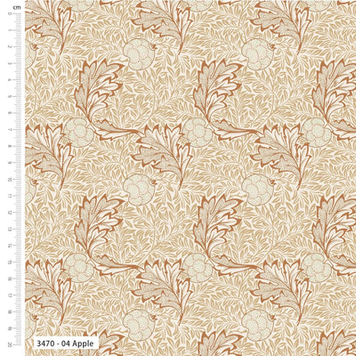 William Morris, Sweet Symphony,  Apple, Organic Cotton Fabric