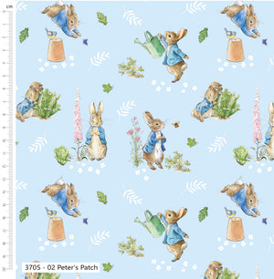 Peter Rabbit Peter's Patch Cotton Fabric – Tales of the Burrow by Craft Cotton