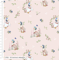 Peter Rabbit Jemima's Meadow Cotton Fabric – Tales of the Burrow by Craft Cotton