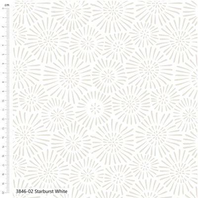 Low Volume White Starburst Cotton Fabric | The Craft Cotton Company