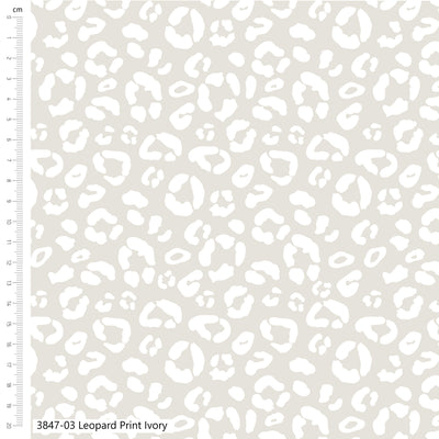 Low Volume Ivory Leopard Print Cotton Fabric | The Craft Cotton Company