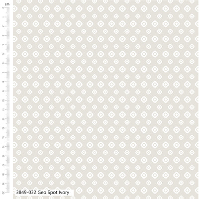 Low Volume Ivory Geo Spot Cotton Fabric | The Craft Cotton Company