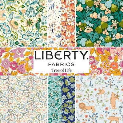 Liberty Quilting Cotton Fabric, Tree of Life, Bountiful Fruitsp