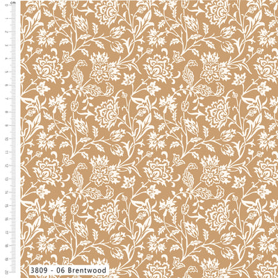 William Morris, Olive Orchard Brentwood, Organic Cotton Fabric