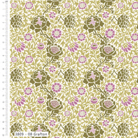 William Morris, Olive Orchard Grafton, Organic Cotton Fabric