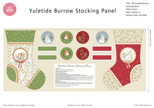 Yuletide Burrow –  Stocking Panel | Craft Cotton Co