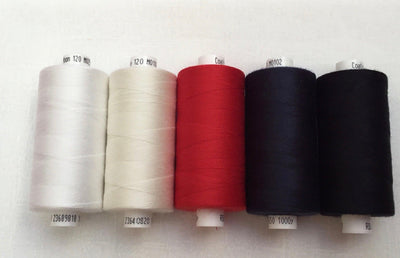 Basics Moon Thread Pack - Sunnyside Fabrics UK - cotton thread,gold thread,moon thread,polyester thread,yellow thread - alt - sunnysidefabricsuk.com