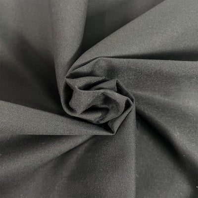 Black, Organic Premium Plain Cotton - Sunnyside Fabrics UK - black fabric, homespun, organic cotton fabric, plain fabric, solid fabric - {{product.type}} - sunnysidefabricsuk.com