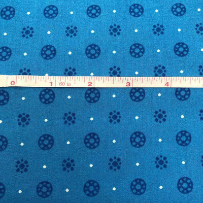 Blue Circles Essential Trends Blender Quilting Fabric - Sunnyside Fabrics UK - blender, Craft Cotton, Craft Cotton Co, essential trends, homespun, plain, plain cotton fabric - {{product.type}} - sunnysidefabricsuk.com