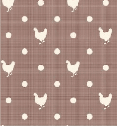 Blue Skies Nutmeg Chickens, Stuart Hillard - Sunnyside Fabrics UK - blue skies, chickens, floral blue, organic cotton fabric, Stuart Hillard, The craft cotton company - {{product.type}} - sunnysidefabricsuk.com