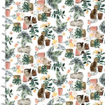Cats and Plant Pots Cotton Fabric - Sunnyside Fabrics UK - 3 wishes fabric, cat, cats, cotton fabrics - {{product.type}} - sunnysidefabricsuk.com