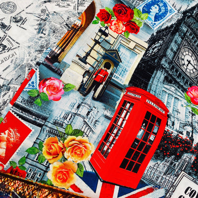 Changing of the Guard, Cotton Fabric - Sunnyside Fabrics UK - London, London Parks, London Theme - {{product.type}} - sunnysidefabricsuk.com