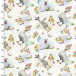 Chickens and Chicks Cotton Fabric - Sunnyside Fabrics UK - 3 wishes,animals,chickens,Connie Haley,Connie Haley 3 wishes Fabrics,farm,funnys farm,pigs,sassy animals,sheep - alt - sunnysidefabricsuk.com