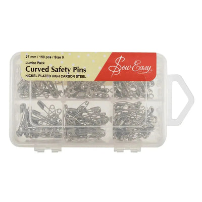 Curved Safety Pins 27mm - Sunnyside Fabrics UK - - {{product.type}} - sunnysidefabricsuk.com