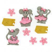 Dress It Up Buttons, The Mice Girls - Sunnyside Fabrics UK - buttons, childrens buttons, dress it up, dress it up buttons, unicorn - {{product.type}} - sunnysidefabricsuk.com