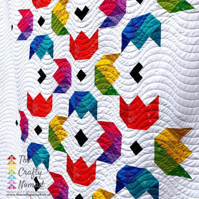 Gemstone Blooms Quilt Pattern by The Crafty Nomad - Sunnyside Fabrics UK - foundation piece pattern, quilt pattern, quilting, The Crafty Nomad - {{product.type}} - sunnysidefabricsuk.com