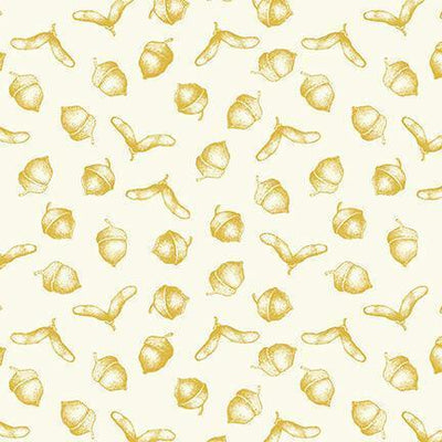 Gold Sunflowers, Simply Gold, Metallic - Sunnyside Fabrics UK - gold metallic, leaves, low volume, sunflowers - {{product.type}} - sunnysidefabricsuk.com