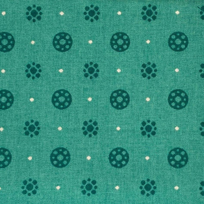 Green Circles Essential Trends Cotton Blender - Sunnyside Fabrics UK - blender, Craft Cotton, Craft Cotton Co, homespun, plain, plain cotton fabric - {{product.type}} - sunnysidefabricsuk.com
