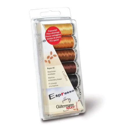Gutermann Thread Sulky Rayon 40 Coffee - Sunnyside Fabrics UK - - {{product.type}} - sunnysidefabricsuk.com