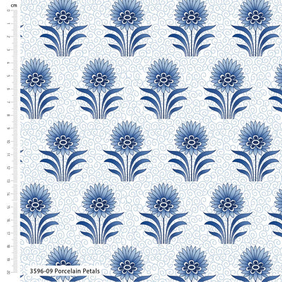 V and A, Crafts of Tranquility, Porcelain Petals, Organic Cotton Fabric