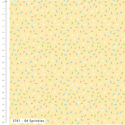 Craft Cotton Sundaes By the Sea, Sprinkles Cotton Fabric
