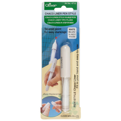 Clover Chaco Liner Pen Style White
