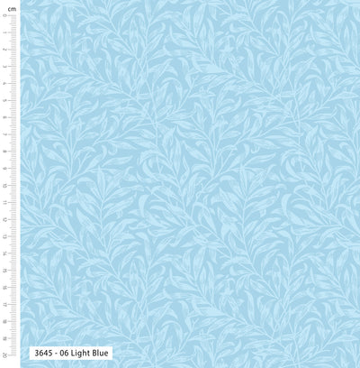 William Morris, Willow Bough Light Blue Cotton Fabric