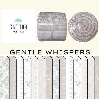 Stitching Strips Gentle Whispers | Cloud 9 Fabrics