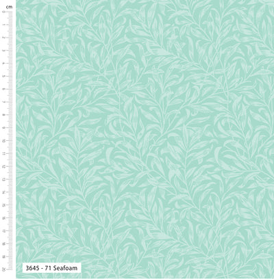 William Morris, Willow Bough Seafoam Cotton Fabric