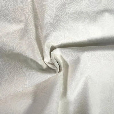 Craft Cotton Company, Leaf White, Low Volume Cotton fabric