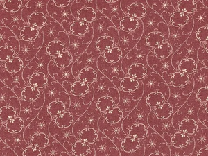 Fin Fabrics, Scroll Berry Cotton Blender Fabric