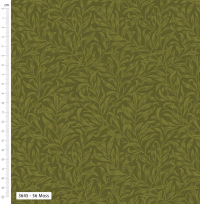 William Morris, Willow Bough Moss Green  Cotton Fabric