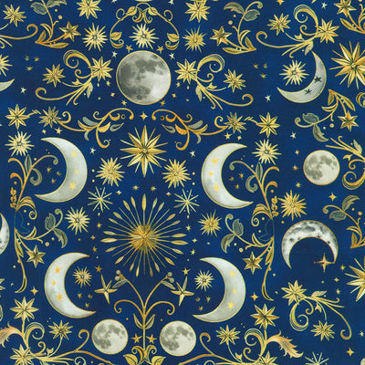 Robert Kaufman Stardust Sapphire Cotton Fabric | Quilting Collection
