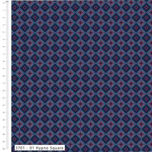 Craft Cotton Company, Hypno Square , Steel Break Cotton Fabric