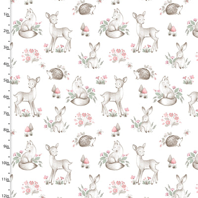 Sweet Woodland Quilting Panel | 3 Wishes Fabric | Licensed by Jo Taylor