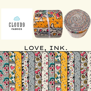 Stitching Strips Love Ink | Cloud 9 Fabrics