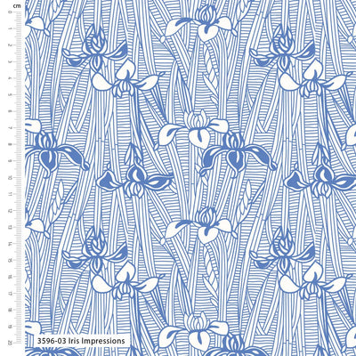 V and A, Crafts of Tranquility, Iris Impressions, Organic Cotton Fabric