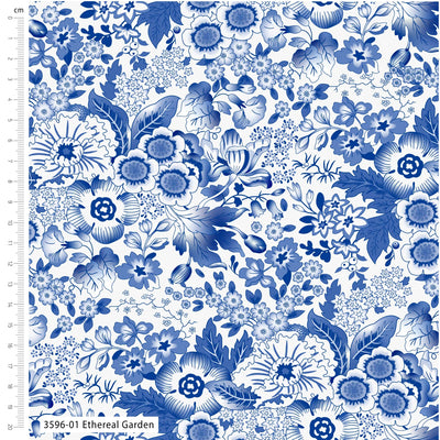 V and A, Crafts of Tranquility, Ethereal Garden, Organic Cotton Fabric