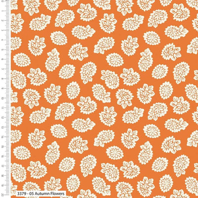 V and A, Serenity in Japan, Autumn Flowers, Cotton Fabric