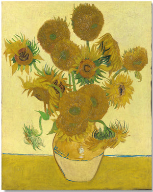 The National Gallery Art Work, Sunflowers, Van Gogh Cotton Fabric Panel