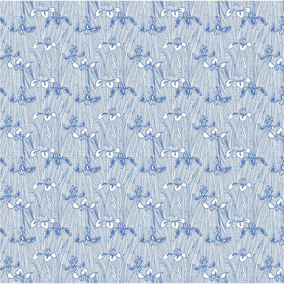 V and A, Crafts of Tranquility, Iris Impressions, Organic Cotton Fabric