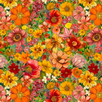 Persimmon Enchanted Canopy Cotton Fabric | Blank Quilting