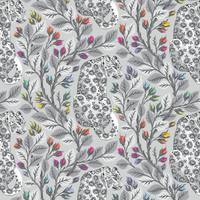 Tula Pink, Greywork, Beautymark Cotton Fabric 257 Fog